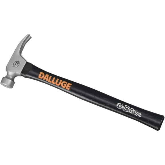 Dalluge Tools 02170 21-oz Framer Hammer with Nailoc - Milled Face with 18" Straight Wood Handle (DAWG21)