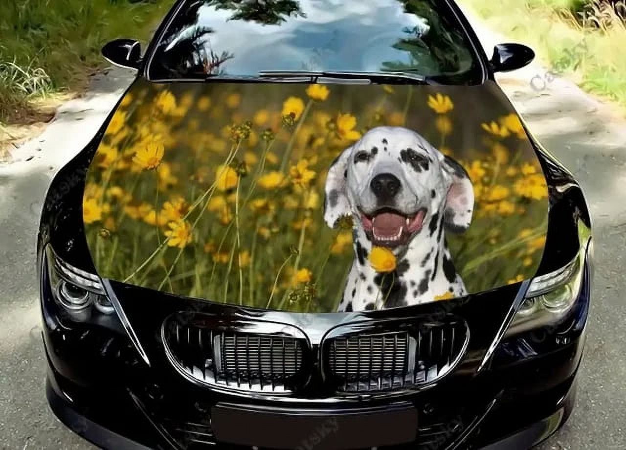  Dalmatian Car Hood Vinyl Stickers Wrap Vinyl Film Engine Cover Decals Sticker Car Hood