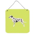 thumbnail image 1 of Dalmatian Checkerboard Green Wall or Door Hanging Prints, 1 of 1