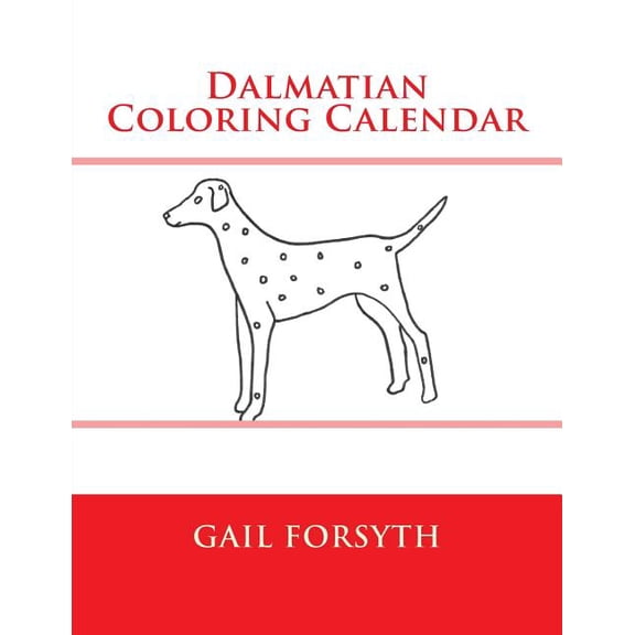 Dalmatian Coloring Calendar