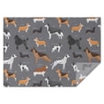 thumbnail image 1 of Dalmatian Corgi Bulldog Rectangle Tablecloth 60"x84",Waterproof Polyester Rectangle Table Cloth, Wipeable Spillproof Polyester Tablecloth for Dining, Camping, Indoor and Outdoor, 1 of 5