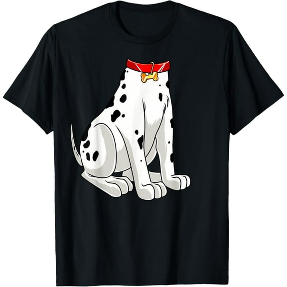 Dalmatian Costume Halloween Dog Print Men Women Kids Funny Creative Graphic T-Shirt