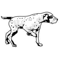 Dalmatian Decal | Indoor/Outdoor | Dog Lover Super Cute Sticker for SUV Windows, Dorm Rooms, Bedroom, Offices | SignMission personalized gift | 18"