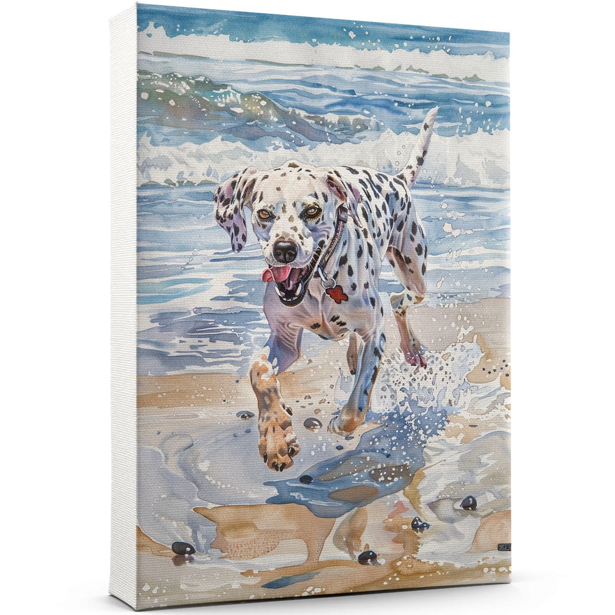 Dalmatian Dog Canvas Wall Art Puppy Print Pet Paintings Artwork ...
