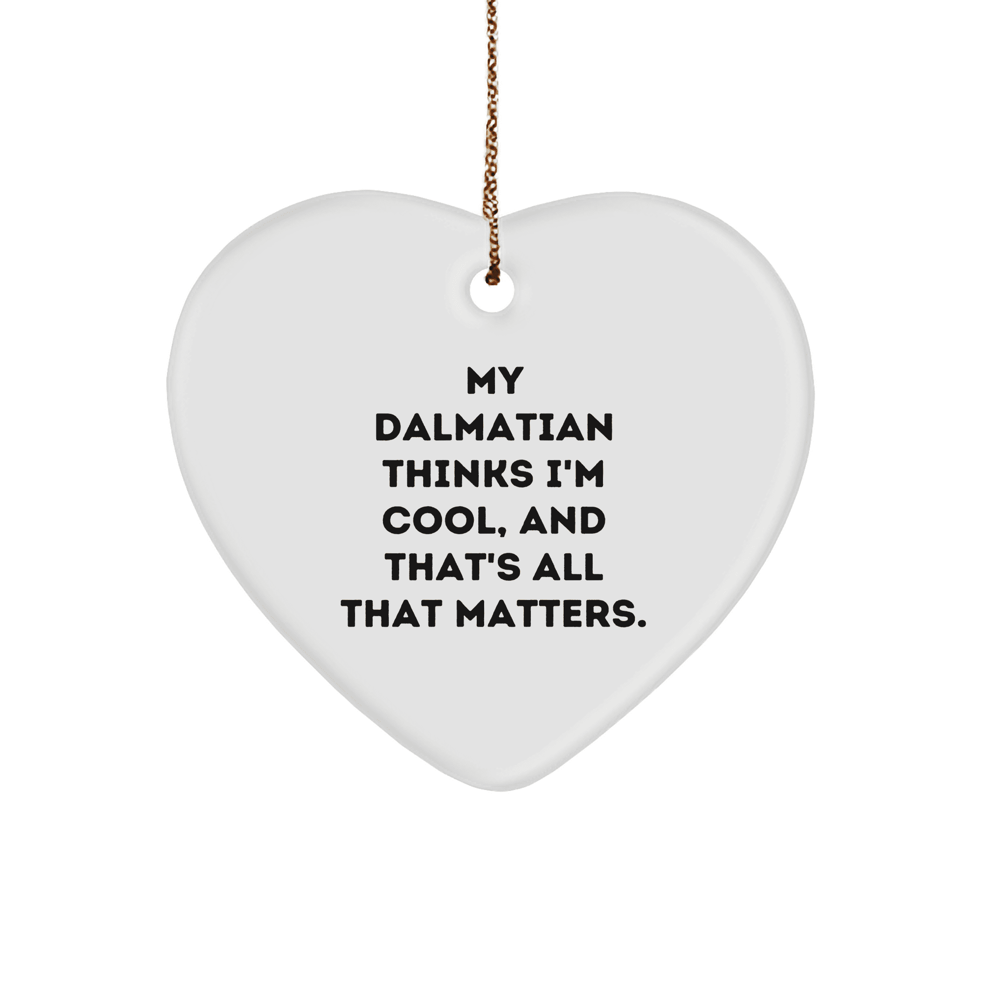 Dalmatian Dog Lover's Christmas Unique Gift, Heart Ornament for Men ...