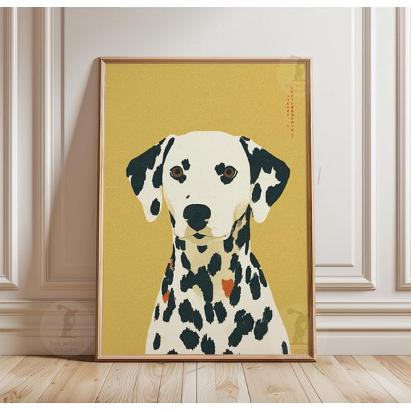 Dalmatian Dog Portrait Poster Unframed Paper Print