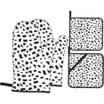 thumbnail image 1 of Dalmatian Dog Print Oven Mitts and Pot Holders Set Cute Dog Spot Pattern Kitchen Gloves Heat Resistant Hot Pads for Microwave BBQ Cooking Baking Grilling (4pcs), 1 of 6