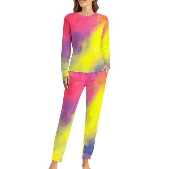 Dalmatian Dog Print Pajamas Cute Dots Two Piece Sleep Home Suit Women Long Sleeve Warm Oversize Home Suit