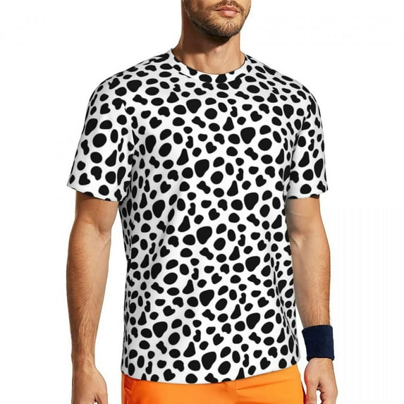 Dalmatian Dog Sports T Shirt Funny Animal Print Harajuku T-Shirts Man Street Style Tee Shi