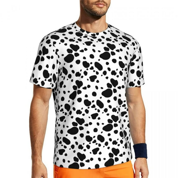Dalmatian Dog Sports T Shirt Funny Animal Print Harajuku T-Shirts Man Street Style Tee Shi