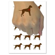 Dalmatian Dog with Heart Water Resistant Temporary Tattoo Set Fake Body Art Collection - 54 1" Tattoos (1 Sheet)