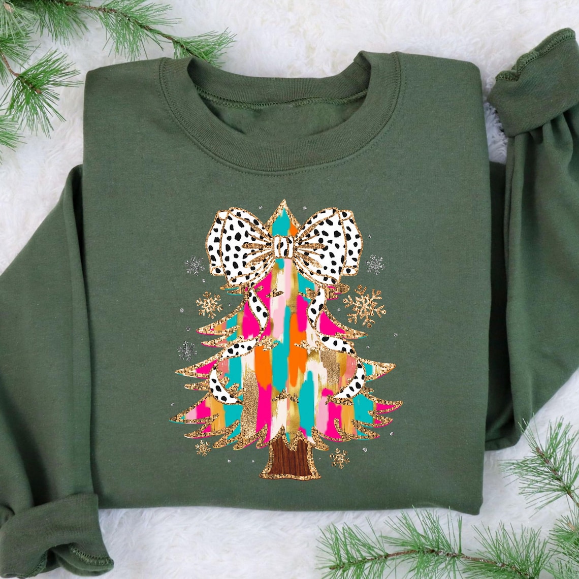 Pull De Noël Vintage 'Ugly Sweater' - Motif Sapins Et Oursons - Taille M (équivalent S) - Marque Bassett-Walker