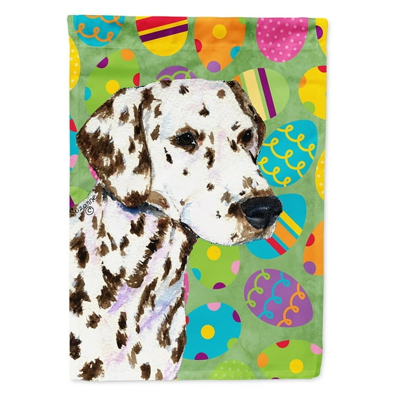 Dalmatian Easter Eggtravaganza Flag Canvas House Size