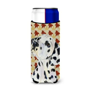 Dalmatian Fall Leaves Portrait Ultra Hugger for slim cans