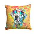 thumbnail image 1 of Dalmatian Hippie Dawg Fabric Decorative Pillow 14 in x 14 in, 1 of 5