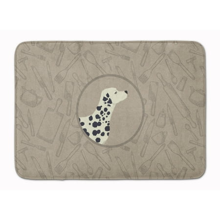 Dalmatian In the Kitchen Machine Washable Memory Foam Mat