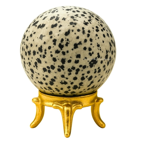 Dalmatian Jasper Crystal Ball Sphere 2" Inches