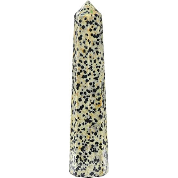 Dalmatian Jasper Crystal Tower Obelisk Point (3" to 4" INCH)