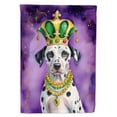 thumbnail image 1 of Dalmatian King of Mardi Gras Garden Flag 11.25 in x 15.5 in, 1 of 5