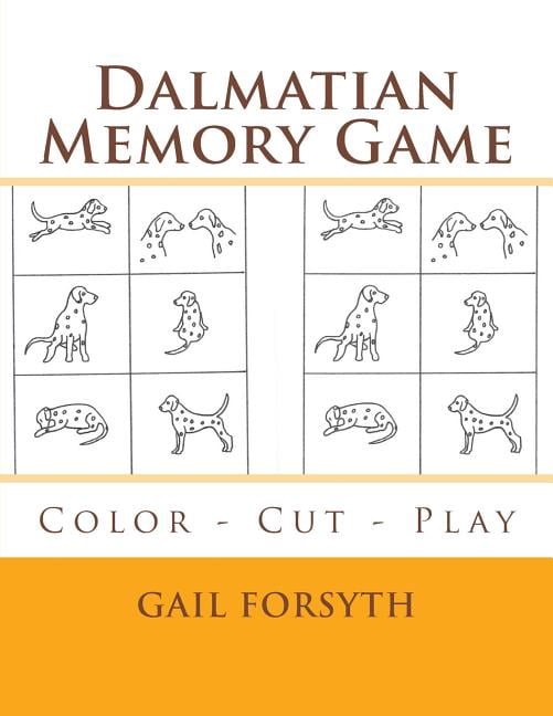 Dalmatian Memory Game: Color - Cut - Play, (Paperback)