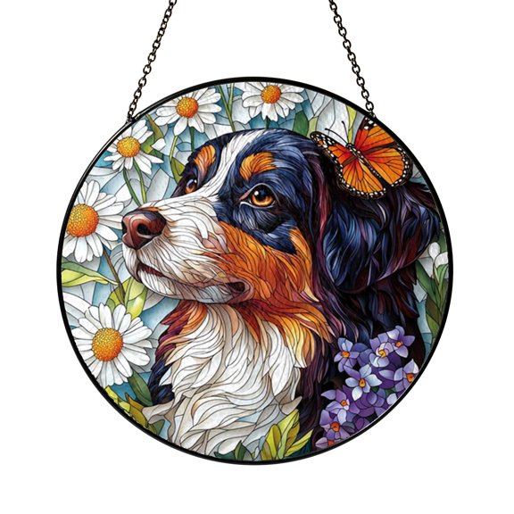 Dalmatian Memory Stained Glass Suncatcher, Window Hanging Decor for Pet Loving Families