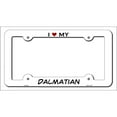 thumbnail image 1 of Dalmatian Novelty Metal License Plate Frame LPF-203 12" x 6" White Frame (LPF), 1 of 1