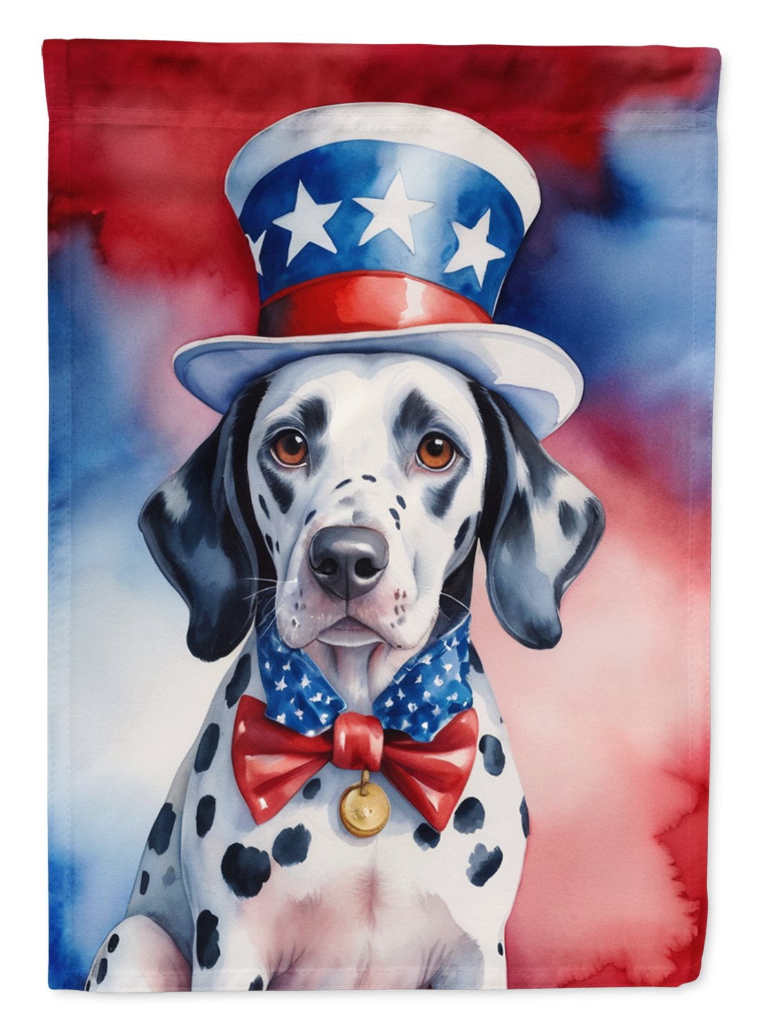 Dalmatian Patriotic Garden Flag 11.25 in x 15.5 in