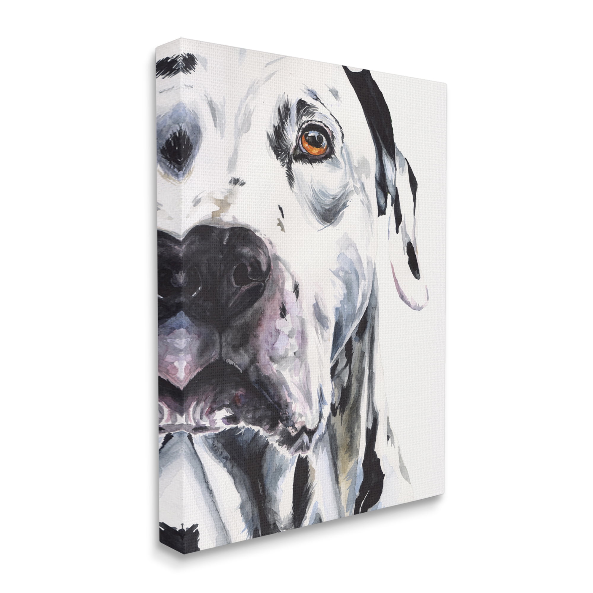 Stupell Industries Dalmatian Pet Dog Portrait Bold Spotted Dog Canvas Wall Art, 30 x 40, Design by George Dyachenko