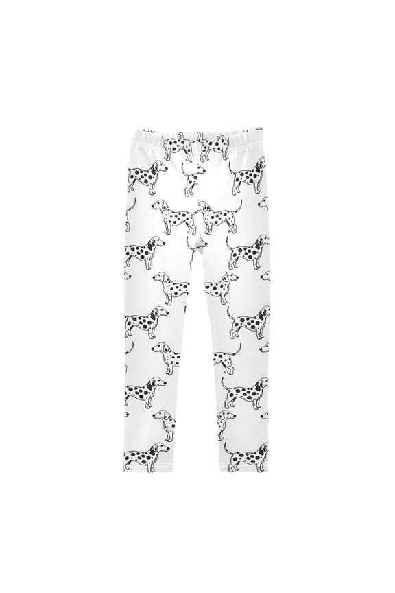 Dalmatian Printed Leggings Yoga Pants for in 4t to 10t