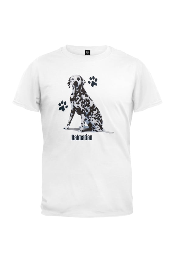 Dalmatian Profile White T-Shirt - Small