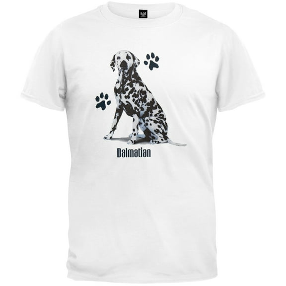Dalmatian Profile White T-Shirt - Small
