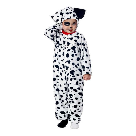 Dalmatian Puppy Fleece Jumpsuit Toddler Costume