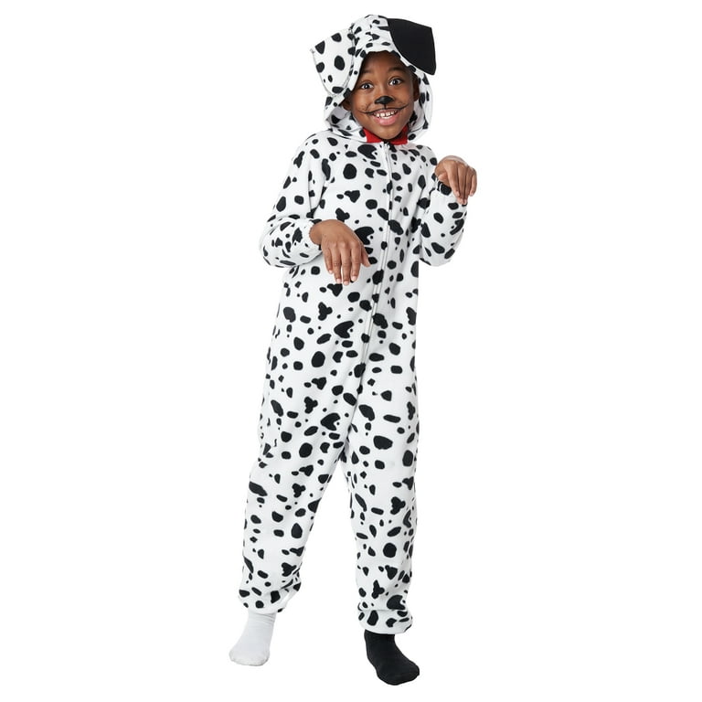 Dalmatian Puppy Fleece Jumpsuit Toddler Costume Walmart