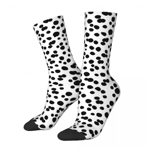 Dalmatian Socks Animal Prints Fashion Stockings Women Men Breathable Climbing Socks Autumn