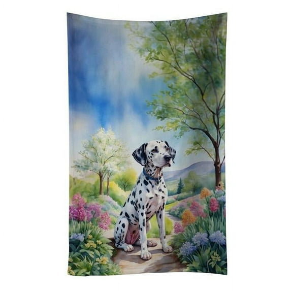 Dalmatian Spring Path Kitchen Towel