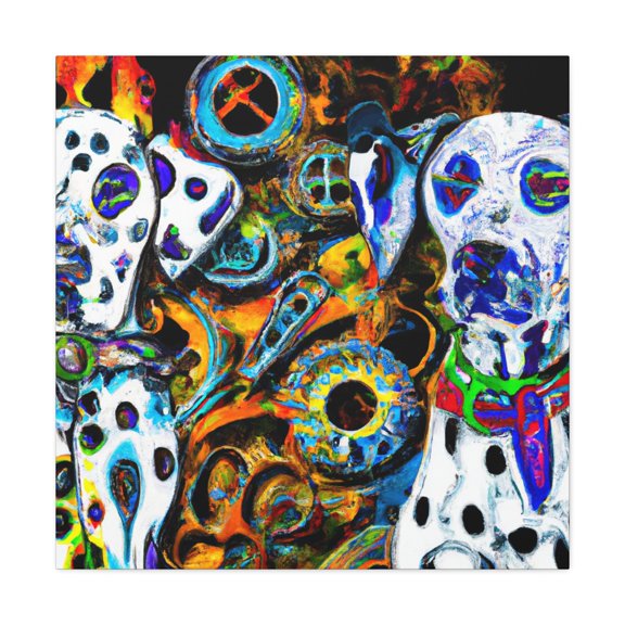 "Dalmatian Steampunk Dream" - Canvas