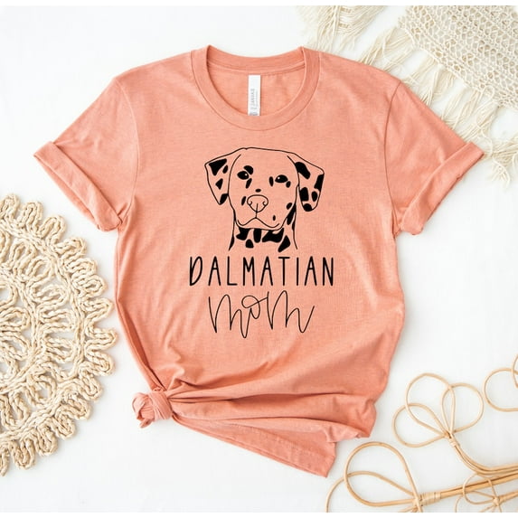 Dalmatian T-shirt Dog Lover Shirt Tee Christmas Top Paw Owner Gift Pet Mother Women's Puppy T-shirts Mom