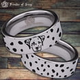 thumbnail image 1 of Dalmatian Tungsten Carbide Ring, 1 of 6
