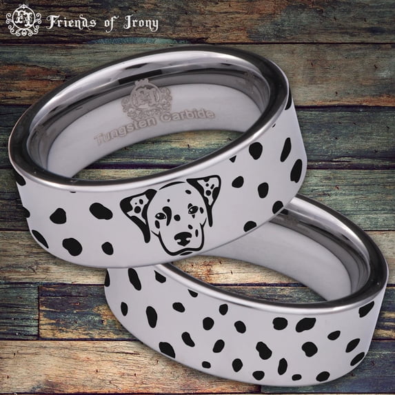 Dalmatian Tungsten Carbide Ring