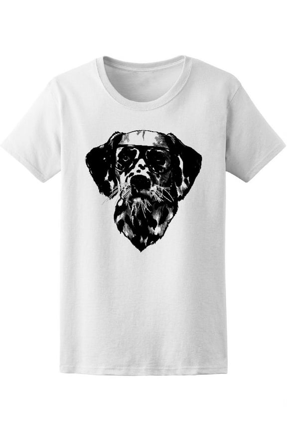 Dalmatian Wearing Glasses  T-Shirt Men -Image by Shutterstock, Male XX-Large
