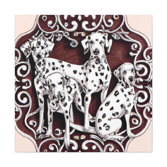 Dalmatian in Rococo - Canvas