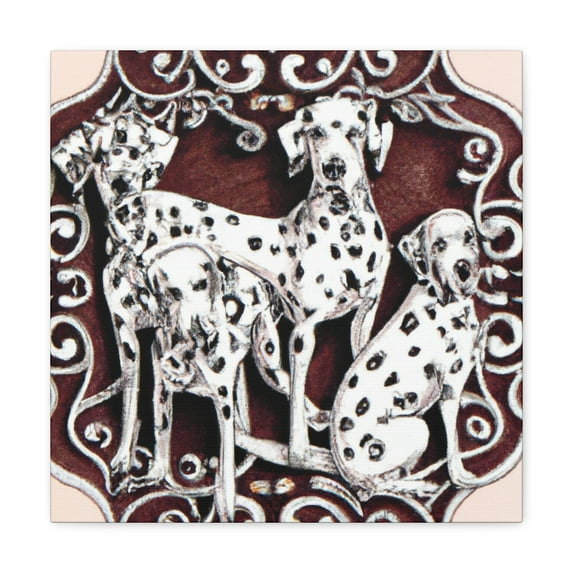 Dalmatian in Rococo - Canvas