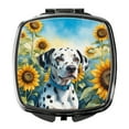 thumbnail image 1 of Dalmatian in Sunflowers Compact Mirror 2.75 in x 3 in, 1 of 4