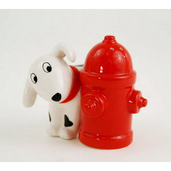 Dalmatian with Hydrant Salt & Pepper Shaker Set By 180 Degrees