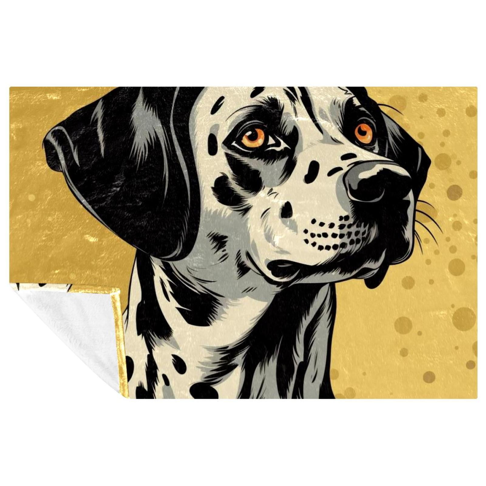 Dalmatian print blanket sale