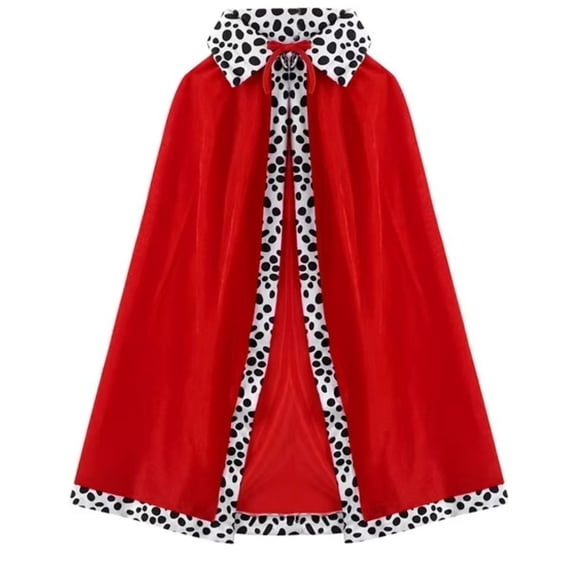 Dalmatians Cruella De Vil Cape Red Costume Kids