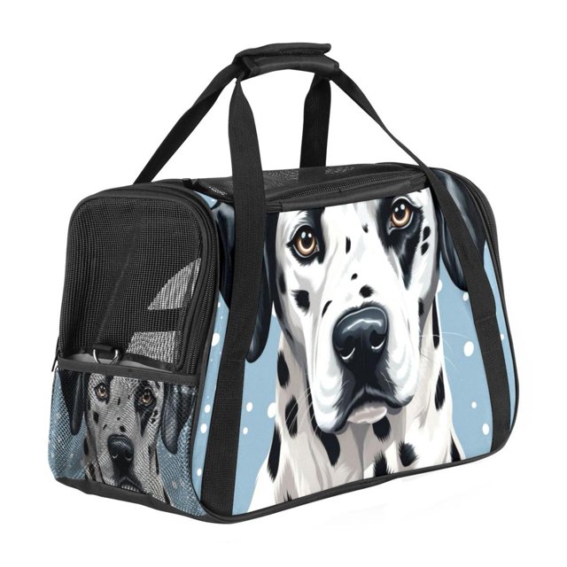 Dalmatians Sherpa Fabric Dog Bag 900D Oxford Cloth Pet Carrier with