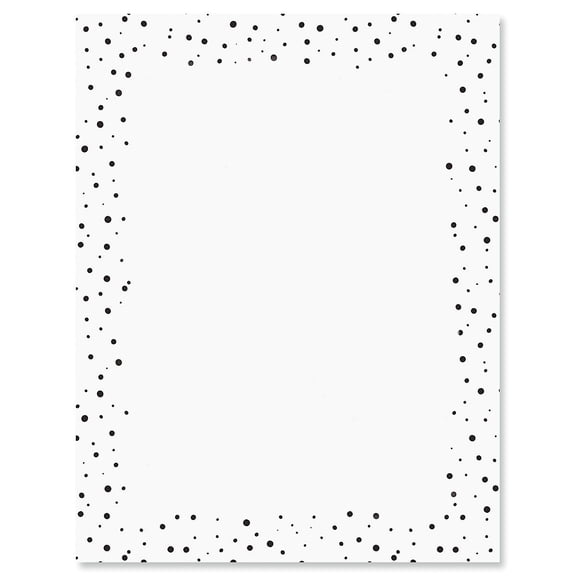 Dalmation Frame Letter Papers - Set of 25, Graduation stationery papers, 8 1/2" x 11", compatible computer paper, Award letterhead, Achievements, Recognition, Announcements