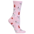 thumbnail image 1 of Dalmation Pink Ladies Crew Socks, 1 of 1