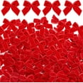 thumbnail image 1 of Dalrosia 120PCS Mini Christmas Velvet Bows for Crafts Xmas Twist Tie Bows Ribbon Bowknot Christmas DIY Craft Sewing Scrapbooking Gift Wrapping, 1 of 6
